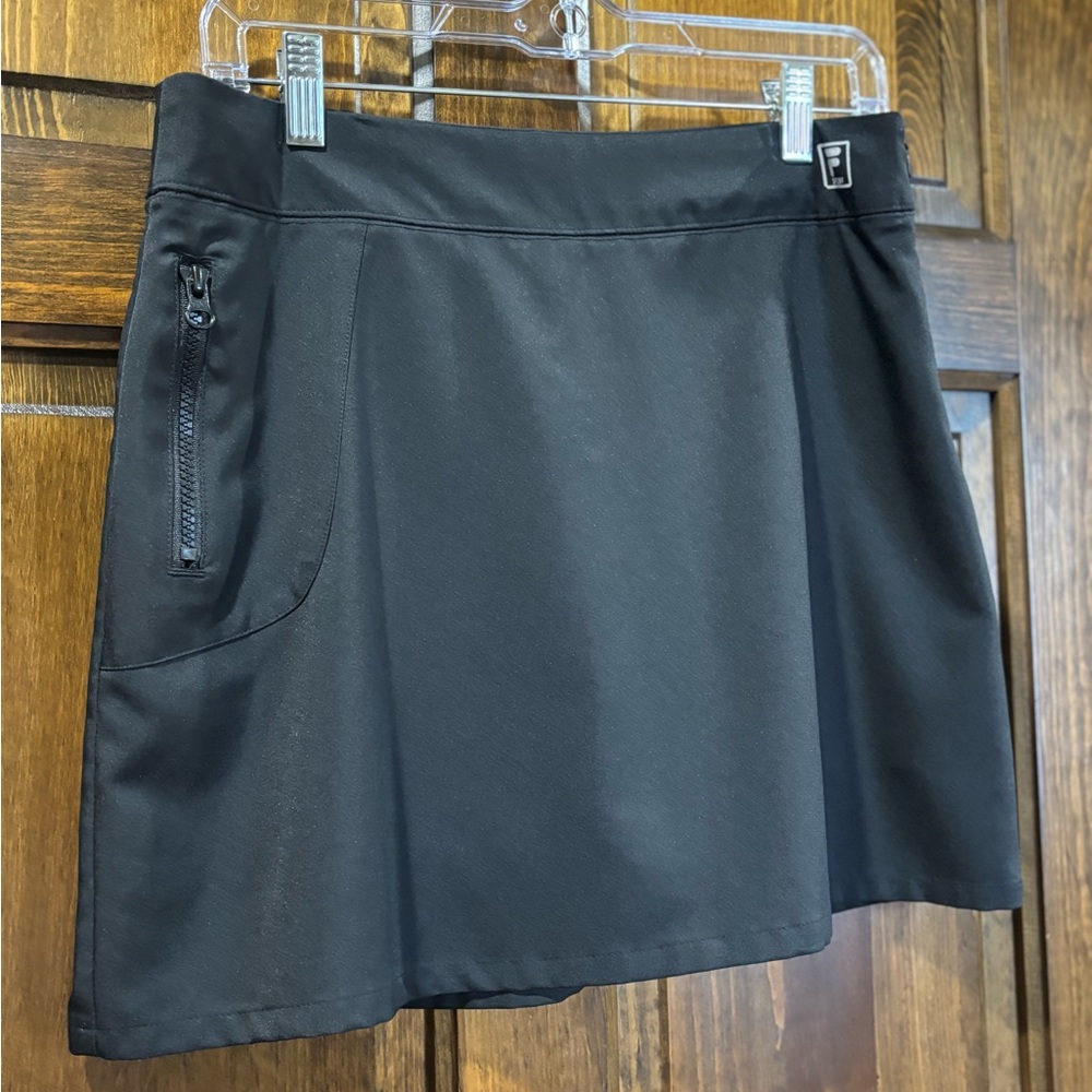 Fila Black Skirt with Zipper Pocket